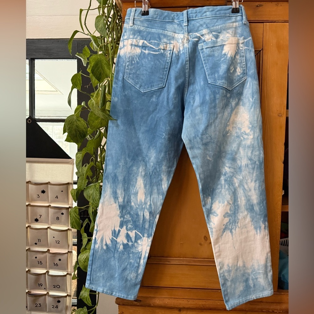 Ella Moss High Waist Straight Leg Ankle Jeans tie-dye - Picture 5 of 5